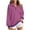 Purple#02, variant on Yteetum Sweatshirts for Women Oversize Quarter Zip Fleece Stand Up Collar Pullover Hoodless Sweatshirt Top Womens Casual Solid Half Zip Stylish Loose Fits Long Sleeve Lapel Sweatshirts with Pockets