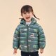 thumbnail image 5 of Chaqueta ligera con capucha para bebés de 1 a 5 años, abrigos con cremallera de dinosaurio de dibujos animados para niñas y niños, ropa de abrigo cálida para Navidad para otoño e invierno, 5 of 5