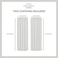 thumbnail image 4 of Exclusive Home Demi Light Filtering Hidden Tab Top Curtain Panel Pair, 54"x84", Black, Set of 2, 4 of 7