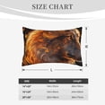 thumbnail image 4 of Lsque Gold Flame Pattern Wolf Pattern Pillow Case – Soft & Cozy Throw Pillow Cover, Hypoallergenic Cushion Case for Sleeping Women with Envelope Closure-20"x30", 4 of 6