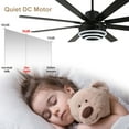 thumbnail image 6 of Bella Depot 72" Modern Black LED Ceiling Fan 6-Speed Reversible DIY Shape Chandelier With Dimmable Light and Remote Control, 6 of 14