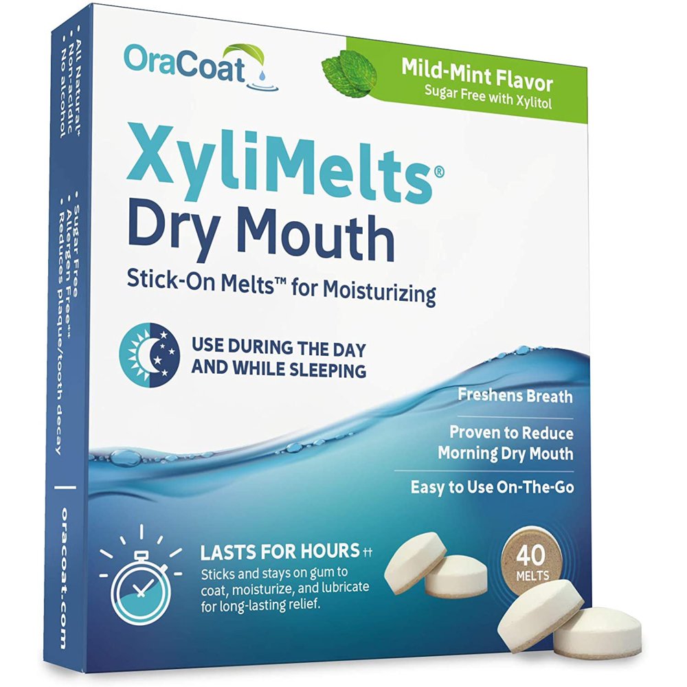 OraCoat XyliMelts MildMint for Dry Mouth 40 count