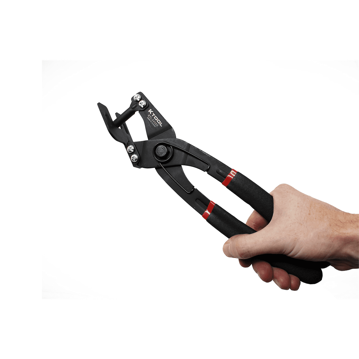 K-Tool 54055 Heavy Duty Exhaust Grommet Pliers with 25-Degree Offset