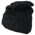 thumbnail image 2 of Big Size Deep Crown Distressed Reversible Beanie - Charcoal XL-3XL, 2 of 5