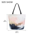 thumbnail image 5 of FORMRS Womens Canvas Tote Bag with Zipper Inner Pocket Shoulder Handbag, Abstract Landscape, 5 of 7