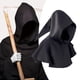 thumbnail image 4 of Disfraz de Halloween con capucha y capucha, divertido disfraz de cosplay de Halloween Negro, 4 of 9