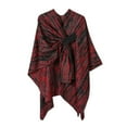 thumbnail image 4 of AUNVITO Cozy Comfortable Shawl Wraps with Side Tie Slit Design Warm Winter Cape for Women, 4 of 5