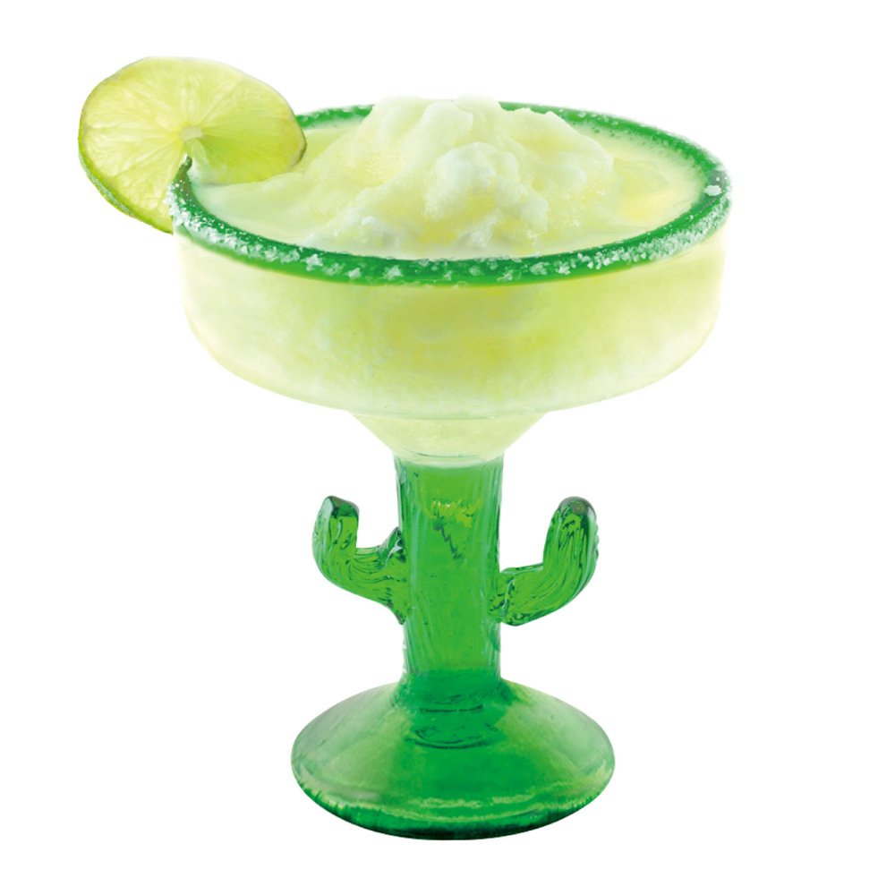 Gourmet Art 2Piece Cactus Acrylic 18 oz. Margarita Glass, for Bar, Party, Wedding and Everyday