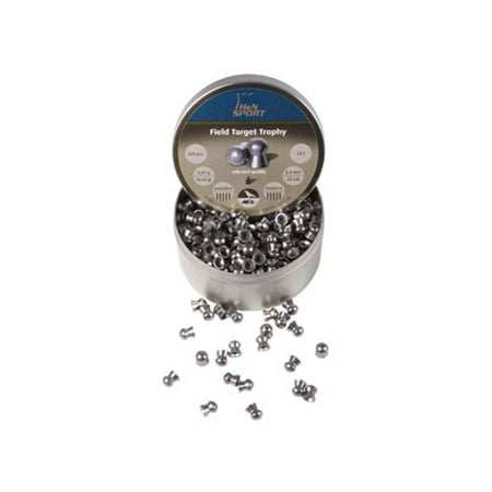 H&N Field Target Trophy Airgun Pellets .22 Cal, 14.66 Grains, Round Nose,