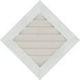 thumbnail image 4 of 22"W x 22"H Diamond Gable Vent (28 3/8"W x 28 3/8"H Frame Size): Primed, Non-Functional, Rough Sawn Western Red Cedar Gable Vent w/ Decorative Face Frame, 4 of 12