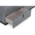 thumbnail image 3 of HomeRoots 490819 31 x 59 x 19 in. Gunmetal Gray Crackle Finish Six Drawers Double Dresser, 3 of 5