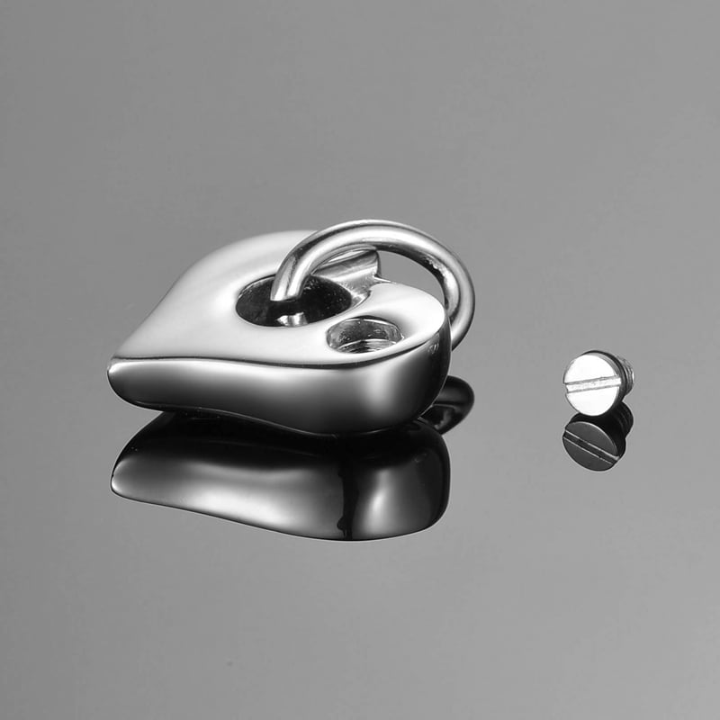 Anavia Open Mini Heart Ashes Holder Container Cremation Urn Pendant Memorial Jewelry with Free Funnel Kit and Velvet Jewelry Box
