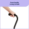thumbnail image 5 of Bastón de aluminio Medline con base pequeña para mejorar el equilibrio, lesiones de rodilla, recuperación de cirugía de pierna y movilidad. Ayuda para caminar portátil y ligera para adultos mayores., 5 of 5