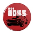 thumbnail image 1 of Ford Mustang 1969 Boss Kitchen Refrigerator Locker Button Magnet, 1 of 6
