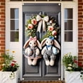 thumbnail image 4 of YWIYIUD 1PC Happy Easter Door Cover Easter Decorations, 71x35 Inch Easter Rabbit Eggs Door Banner Welcome Easter Banner Spring Theme Rabbit Door for Front Door Wall Indoor Outdoor Home Decor, 4 of 7