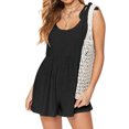 thumbnail image 1 of Women Solid Color Criss-Cross V Neck Long Sleeve Knitted Top, 1 of 5
