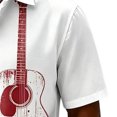 thumbnail image 4 of Erwazi Men’s Button Down Shirts Summer Short Sleeve Printed Collared 4th of July Mens Tops, 4 of 5