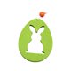 thumbnail image 2 of Adorno colgante de madera con texto en inglés "Happy Easter" para decorar el hogar en vacaciones. Conejo Hueco Verde, 2 of 9