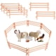 thumbnail image 1 of 50 piezas de vallas de juguete realistas, paneles de cercado para corral, accesorios para vallas de granja, juguetes para granero, establo, figuras de caballos., 1 of 8