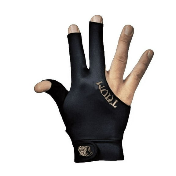 Taom Midas Glove For Pool and Billiards Players - Right Hand Size Large - Black