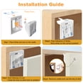 thumbnail image 3 of Magnetic Baby Proofing Cabinet Locks - Child Safety for Cabinets, Drawers & Cupboards - 10 Locks 2 Keys - No Drilling Easy Install, 3 of 7