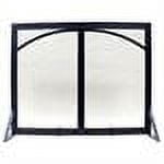 Minuteman International Black Arch Top Classic Flat Fireplace Screen with Doors Sansujyuku sansujyuku.com