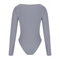 thumbnail image 6 of REALiKUN Romper for Women Round Neck Long Sleeve Causal Jumpsuit Fashion Sport Workout Gymnastics Legging Slim Fit Bodysuit, 6 of 7
