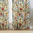thumbnail image 2 of Global Trends Amanda Floral Curtain Panel, Set of 2, 84-inch L, White, 2 of 5