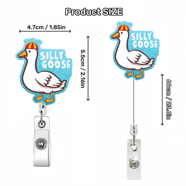 Ltdhehe Funny And Cute Badge Reel With Clip Closure For Doctors Teachers Students Workers Etc Cartoon Pattern Badge Workplace Induction Graduation
