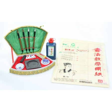 Complete Chinese Calligraphy Brush Pen Paper Ink Writing Painting Sumo Box (Best Paper For Brush Pens)