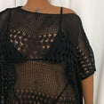 thumbnail image 6 of JJHGVB Cover Up beach cover ups for women bathing suit cover up for women womens cover ups for swimwear Loose Beachwear cover ups for swimwear women Swimsuit Cover Up Black 3XL, 6 of 7