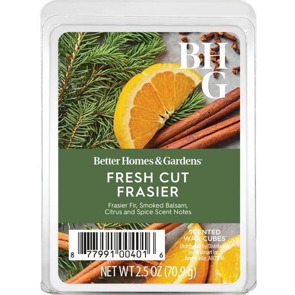 Fresh Cut Frasier Scented Wax Melts, Better Homes & Gardens, 2.5 oz (1-Pack)