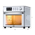 thumbnail image 3 of MOI Horno tostador freidora de aire - Pantalla digital 1500 W Airfryer Encimera de horno de convección, temperatura y controles ajustables, combo de freidora de aire tostadora de acero inoxidable para, 3 of 4