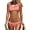 Coral, variant on Womens Bikinis Bathing Suit Sporty Crop Top Two Piece Swimsuit