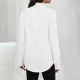 thumbnail image 4 of WXLWZYWL Tunic or Tops to Wear with Leggings for Women Turtleneck Long Sleeve Shirts Loose Fitted Blouses with Thumb Holes, 4 of 6