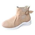 thumbnail image 2 of Zapatos occidentales para mujer, botines informales con correa de hebilla para mujer, zapatos puntiagudos Retro sin cordones Wmkox8yii  FOPL1489, 2 of 4