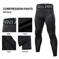 thumbnail image 2 of LANBAOSI Men Compression Pants Male Running Tights Workout Leggings Athletic Cool Dry Yoga Gym Clothes Size X-Large, 2 of 5