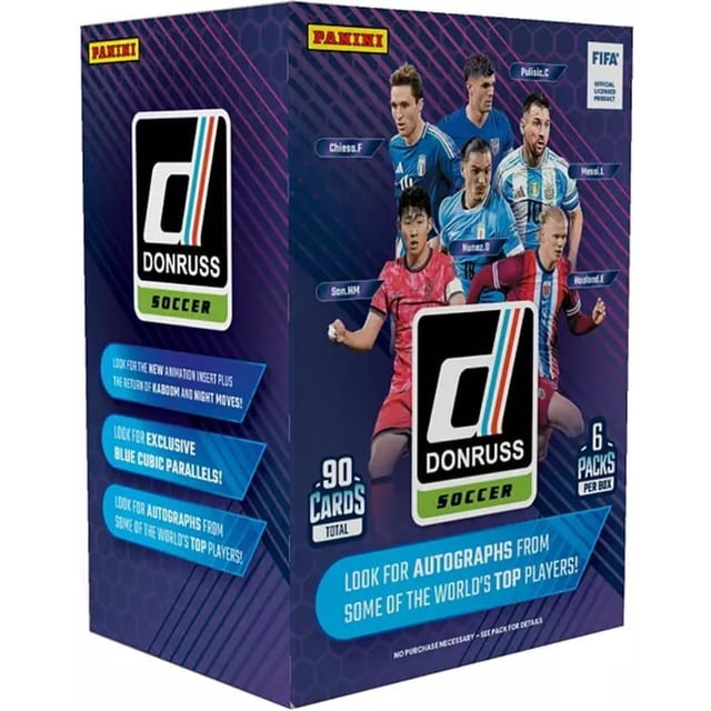 Panini 2024/25 Donruss Soccer 6-Pack Blaster Box (Blue Cubic Parallels!)