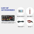 thumbnail image 4 of Clearance! D10-II 12V 24V Car Bluetooth Amplifier Board AUX TF USB 30-120W Card ■щ ξю L8L0, 4 of 8