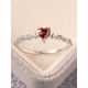 thumbnail image 1 of 1pc S925 Sterling Silver Lovely Heart-Shaped Cubic Zirconia Ring For Women Fine Ladies Jewelery Gift Date Gift, 1 of 4