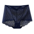 thumbnail image 3 of Tawop Womens Underwear Blue Panties for Women Sexy Lace Boxer Briefs High Waisted Mesh Breathable Sexy Hollow Lingerie, 3 of 3