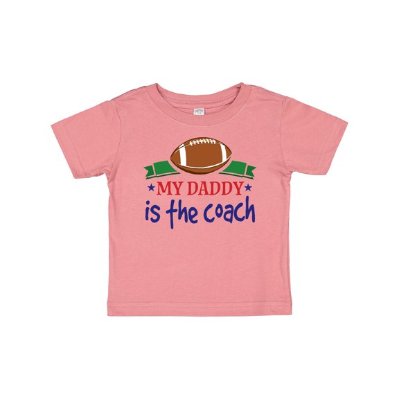 Inktastic Football Daddy is the Coach Childs Boys Baby T-Shirt