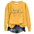 thumbnail image 4 of Chandail en Molleton Brodé pour Femmes, Manches Longues, Col Rond, Imprimé Lettre Drôle, 4 of 4