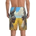 thumbnail image 5 of Cauagu Funny Countryside Donkey Print Pajama Bottoms for Men Sleep Pajama Shorts Elastic Waistband Sleep Pajama Short Men's PJ Shorts -3X-Large, 5 of 6