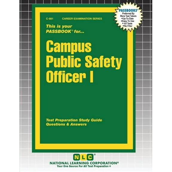 Career Examination Campus Public Safety Officer I, Book 881, (Paperback)