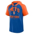 thumbnail image 2 of Men's Profile Royal New York Mets Big & Tall Short Sleeve Pullover Hoodie, 2 of 3