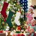 thumbnail image 5 of Christmas Stockings, Clearance 3 Packs 18" Happiwiz Knit Christmas Stockings Kits Green, Ivory & Red, Xmas Stockings Set for Kids, Xmas Tree Holiday Family Party Fireplace Hanging Decorations, 5 of 9