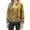 Yellow, variant on Women Jackets Fall Sequin Baseball Jacket Long Sleeve Front Zip Bomber Blazer Glitter 2025 Trendy Outfits