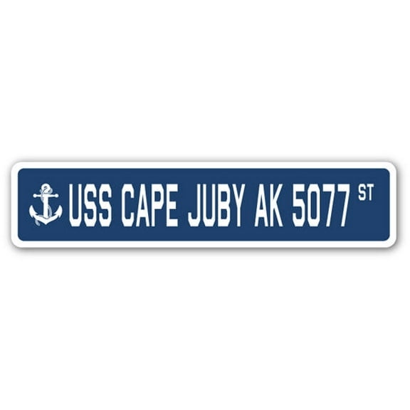 USS CAPE JUBY AK 5077 Street Sign us navy ship veteran sailor gift