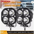 thumbnail image 2 of Bright Yellow Light Led Cube Pods, 3Inch Super Bright Work Lights Bar for Offroad, Better Quality with Shock-Proof PC Lens, Adjustable Brackets for Precise Lighting Direction, 2 of 5